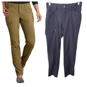 Duluth Trading Co Navy Breezeshooter Slim Leg Convertible Pants Size 16 x 31